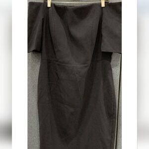 Calvin Klein Elegant Off-Shoulder Black Dress
